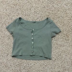 Brandy Melville Green Top